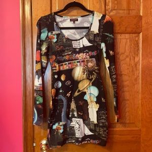 Multicolor mini dress